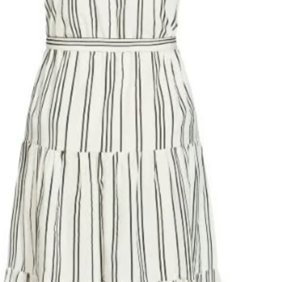 NWOT‎ In Stripe Dress - ivory - Picture 4 of 7
